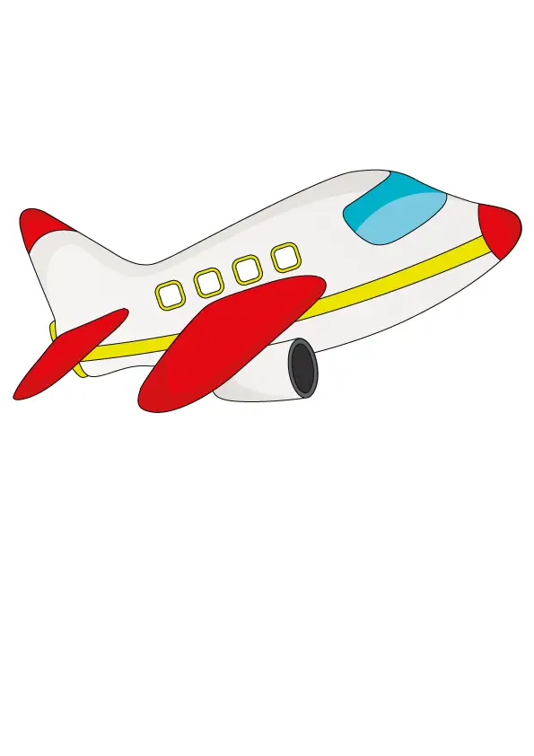 How to Draw An Airplane Step by Step Printable