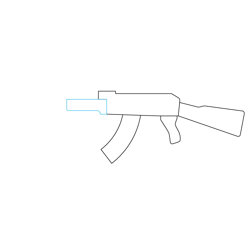 How to Draw An Ak47 Step by Step Step  5