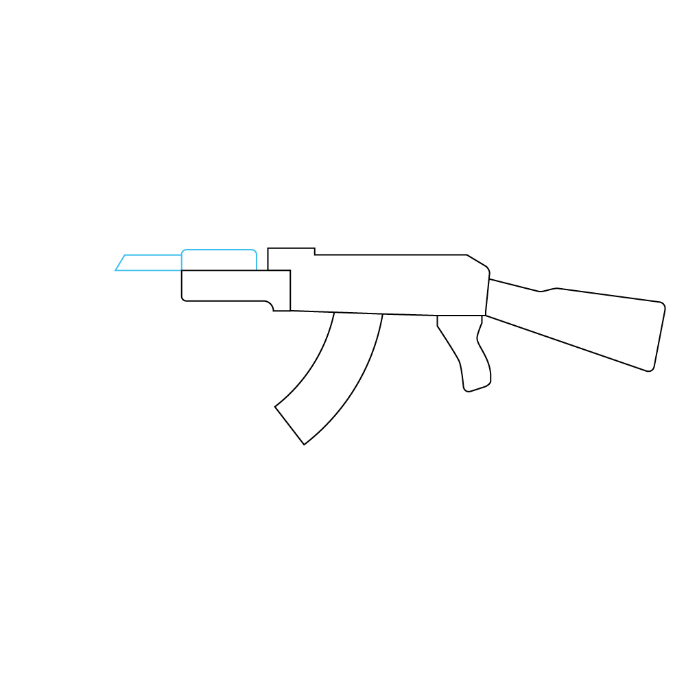 How to Draw An Ak47 Step by Step Step  6