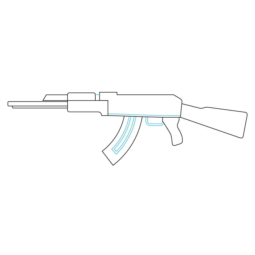 How to Draw An Ak47 Step by Step Step  8