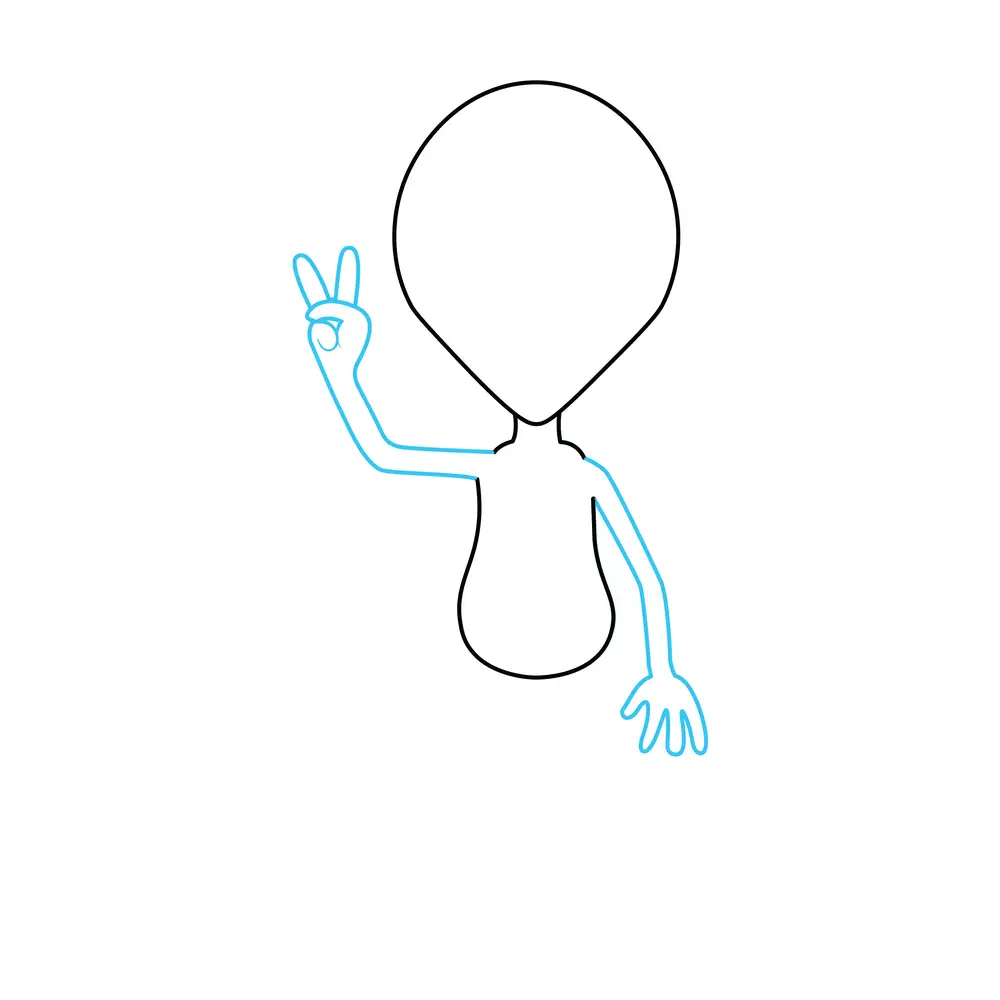 How to Draw An Alien Step by Step Step  3