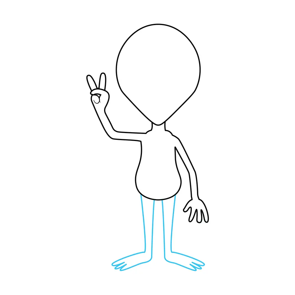 How to Draw An Alien Step by Step Step  4