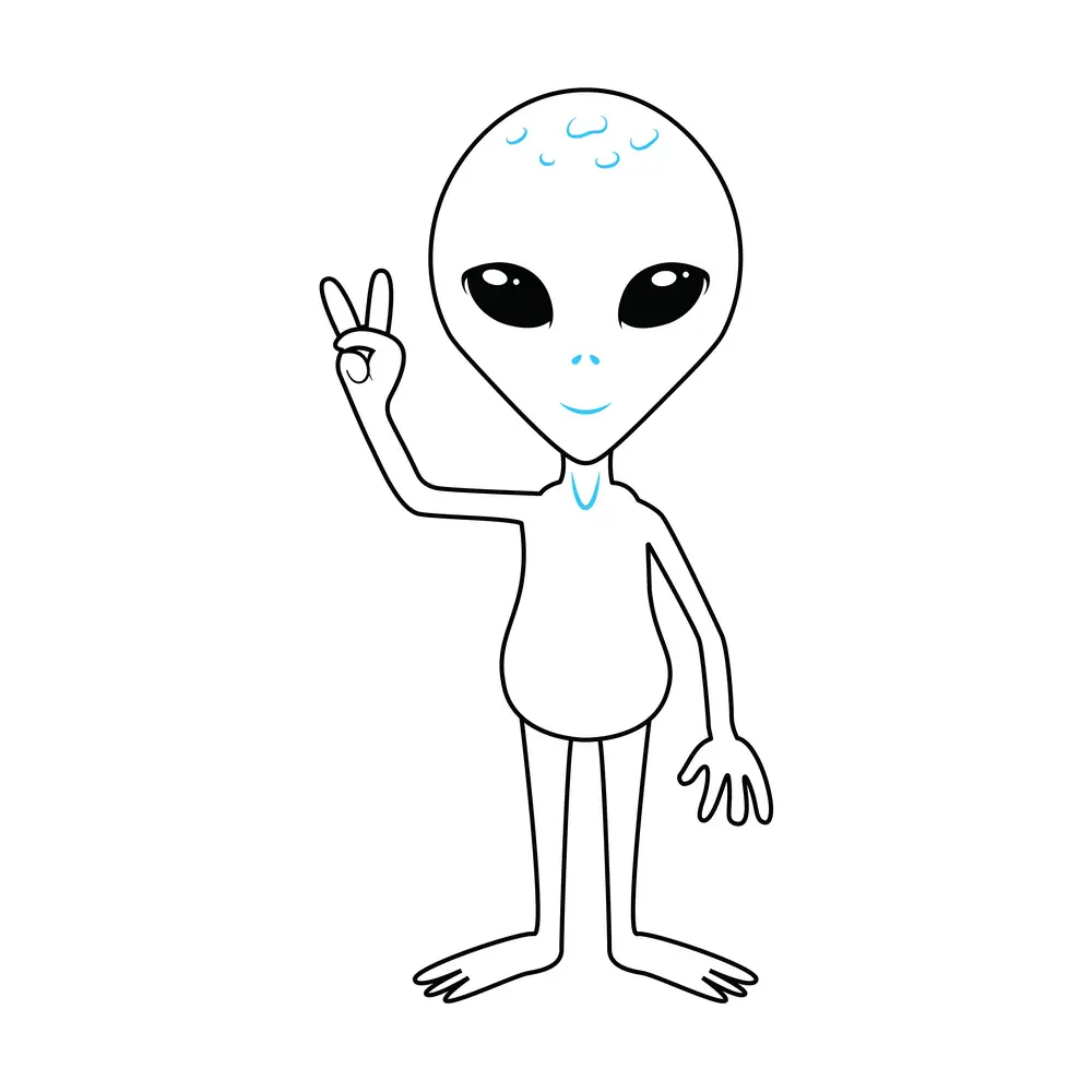 How to Draw An Alien Step by Step Step  6