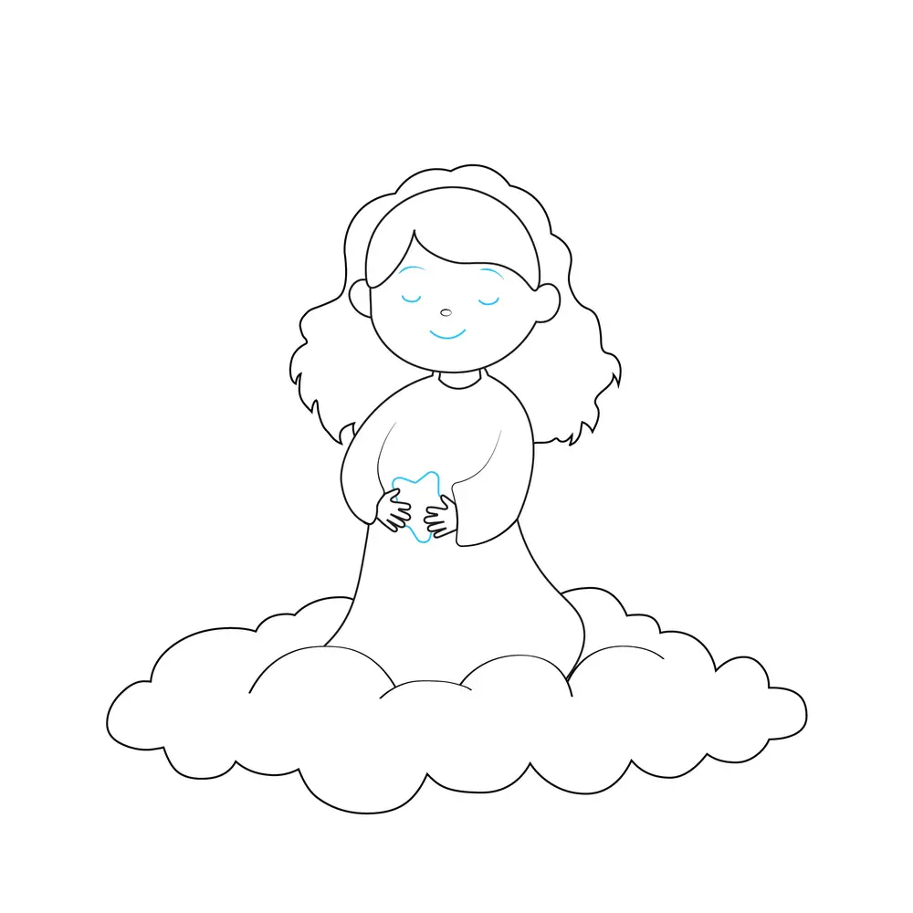 How to Draw An Angel Step by Step Step  6