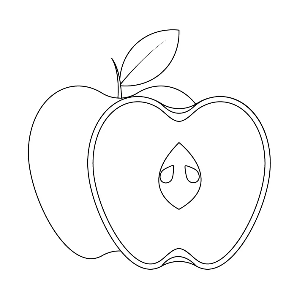 How to Draw An Apple Step by Step Step  11