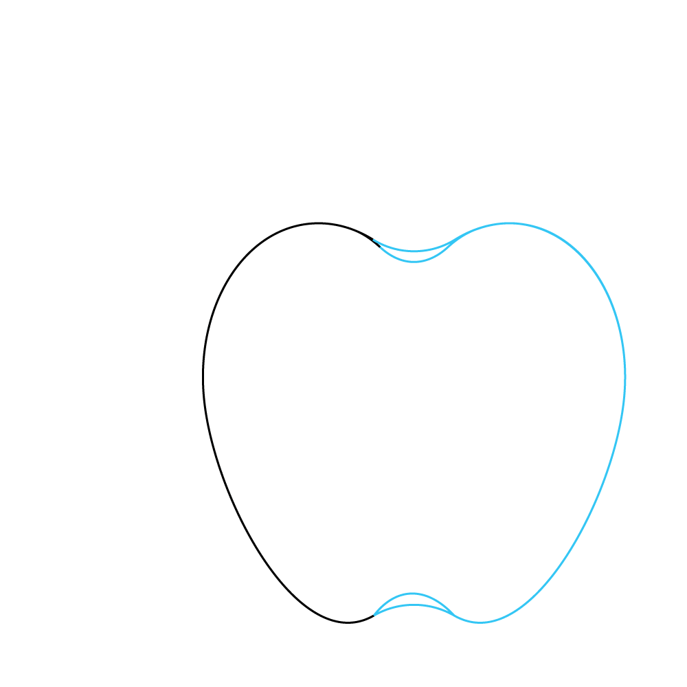 How to Draw An Apple Step by Step Step  2
