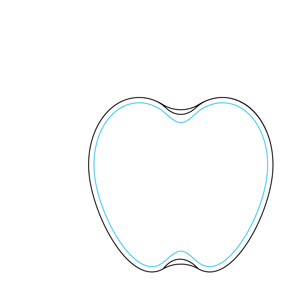 How to Draw An Apple Step by Step Step  3