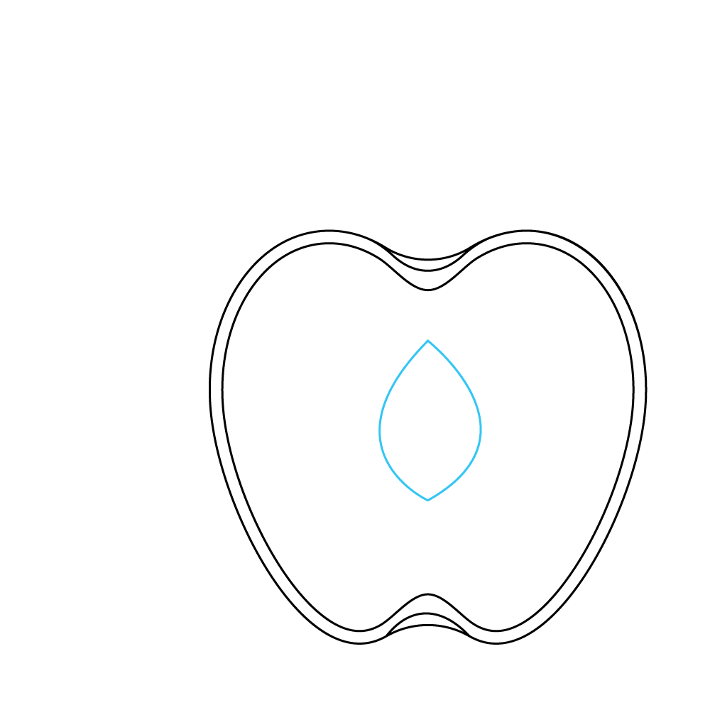 How to Draw An Apple Step by Step Step  4