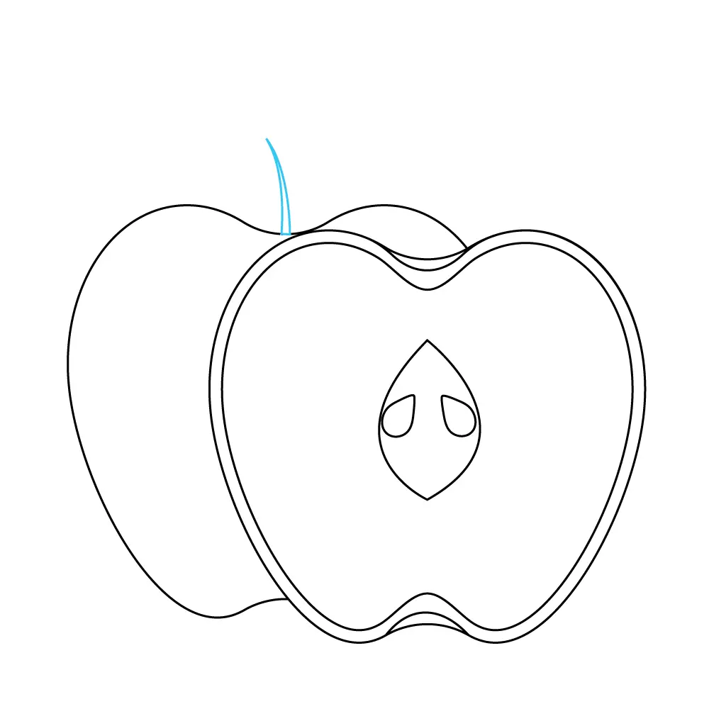 How to Draw An Apple Step by Step Step  8