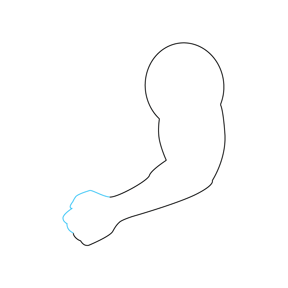 How to Draw An Arm Step by Step Step  6