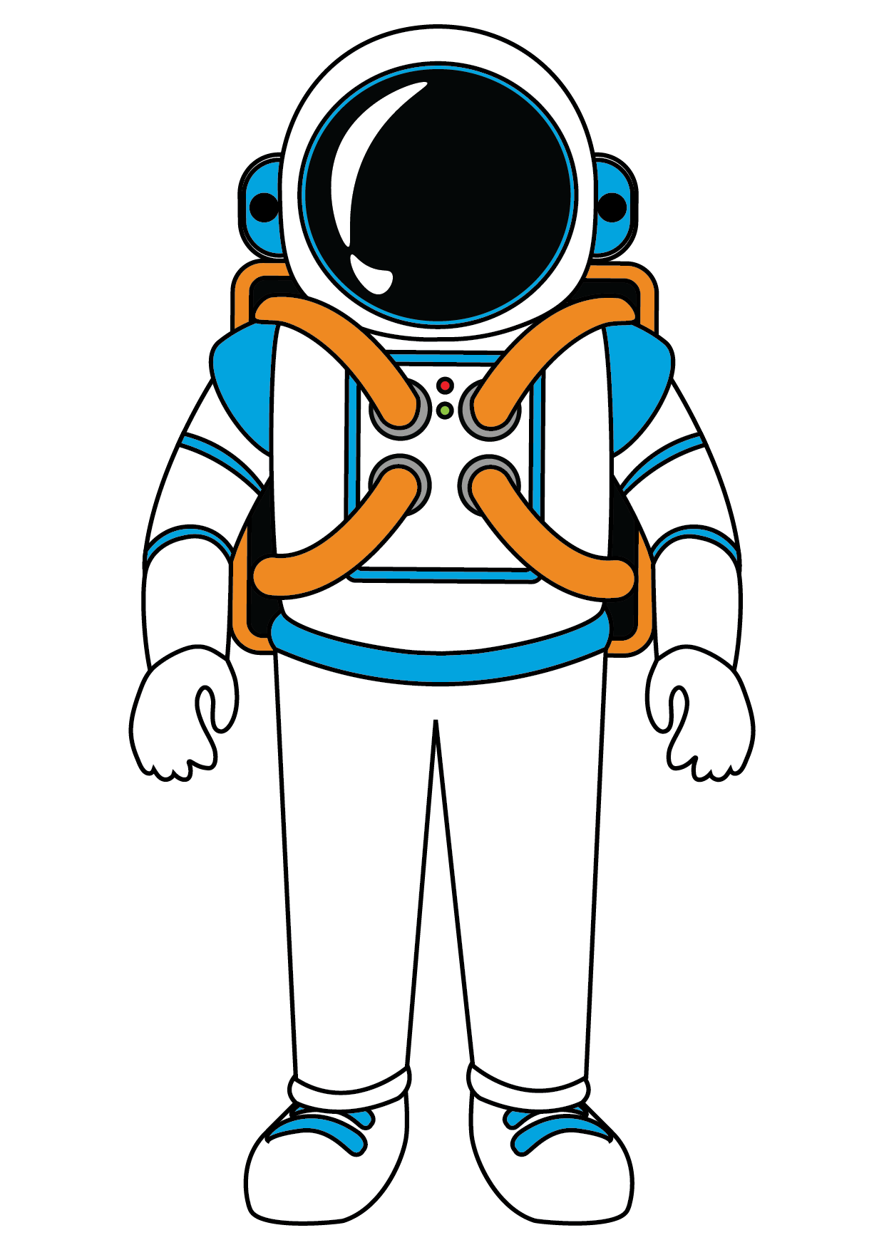 How to Draw An Astronaut Step by Step Printable