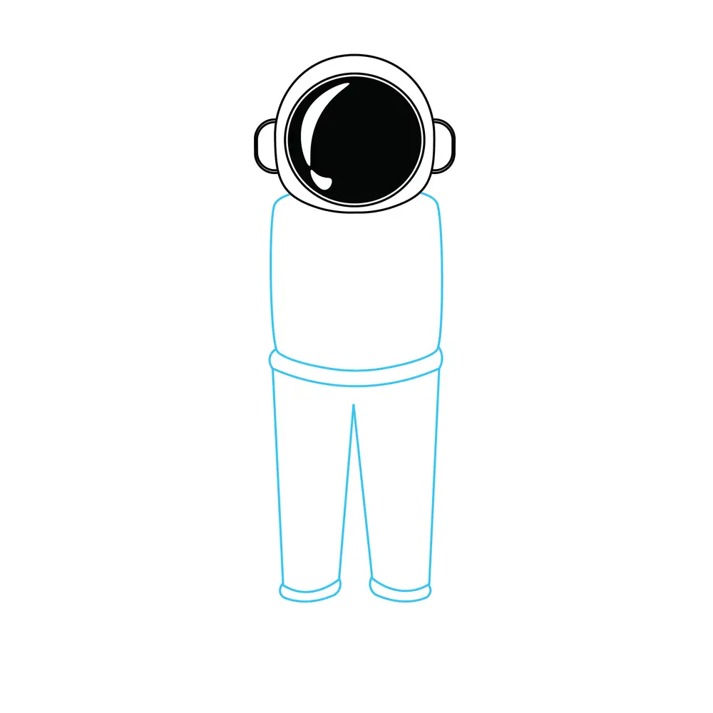 How to Draw An Astronaut Step by Step Step  4