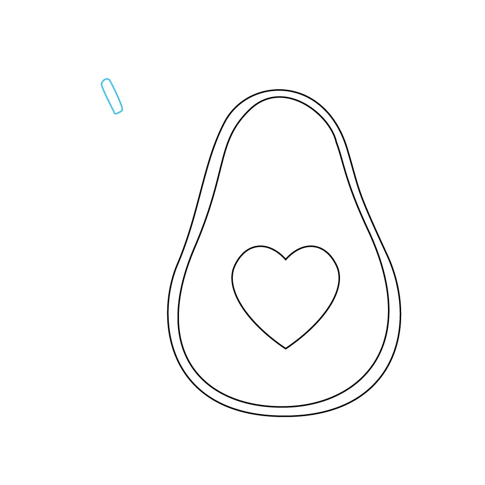 How to Draw An Avocado Step by Step Step  7