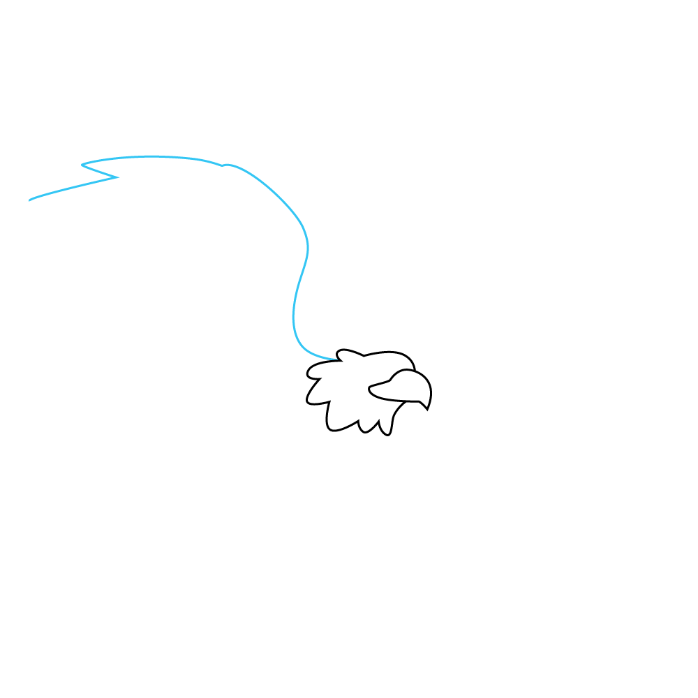 How to Draw An Eagle Flying Step by Step Step  3