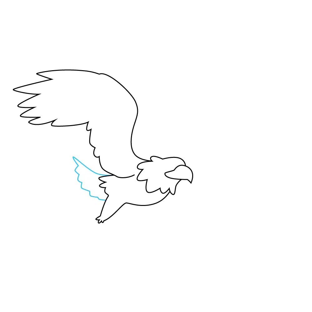 How to Draw An Eagle Flying Step by Step Step  6