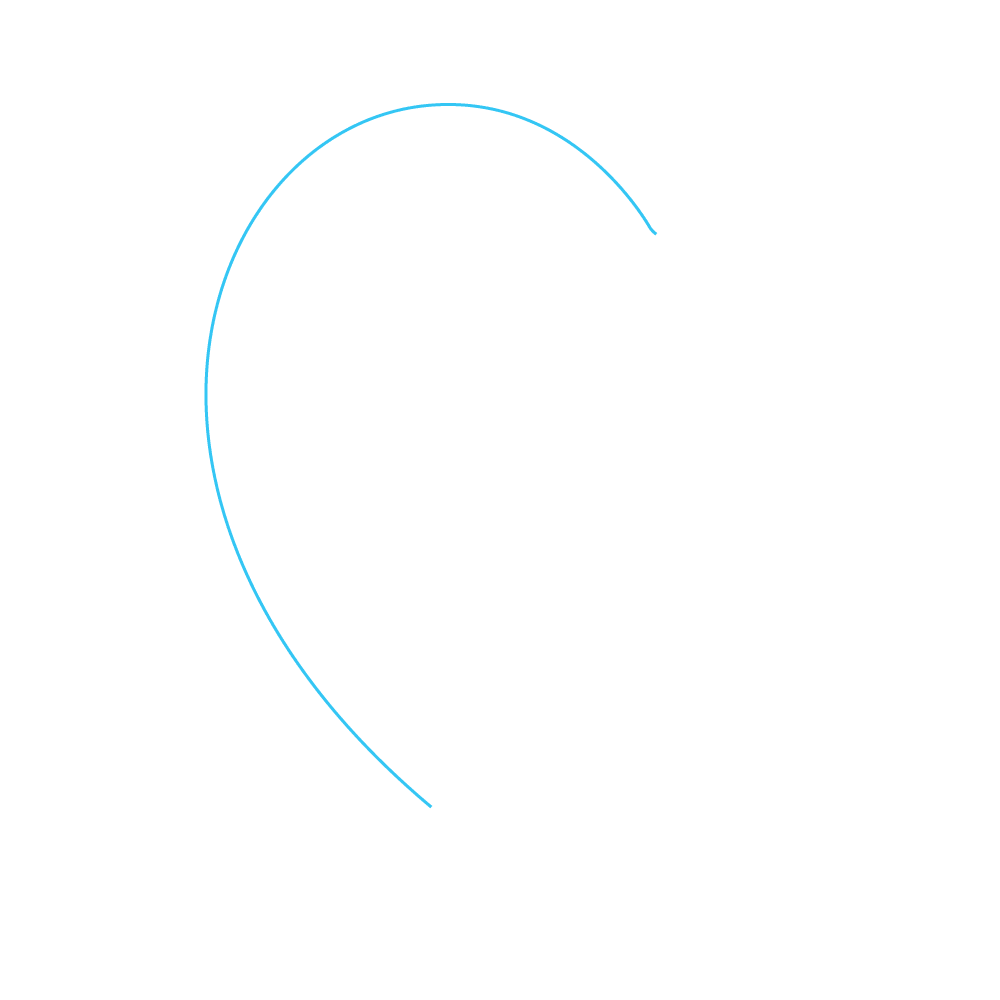 How to Draw An Ear Step by Step Step  1
