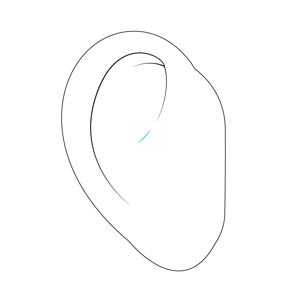 How to Draw An Ear Step by Step Step  5