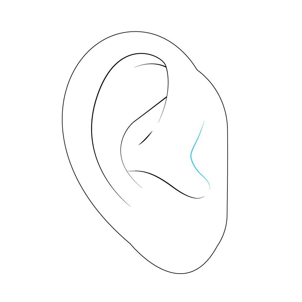 How to Draw An Ear Step by Step Step  8