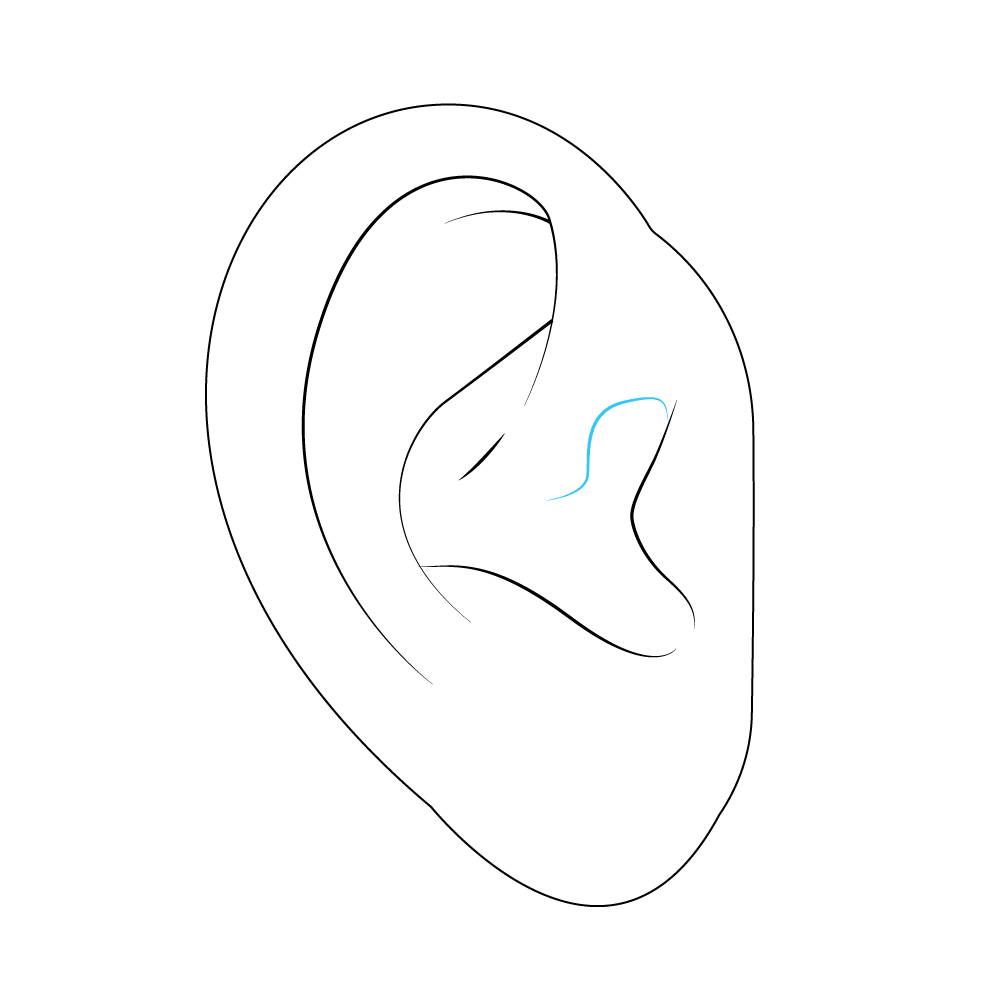 How to Draw An Ear Step by Step Step  9