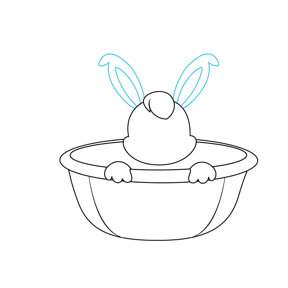How to Draw An Easter Bunny Step by Step Step  6