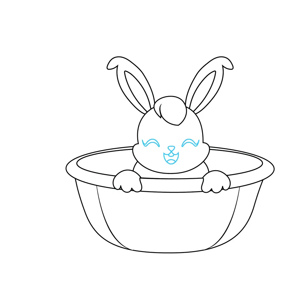 How to Draw An Easter Bunny Step by Step Step  8