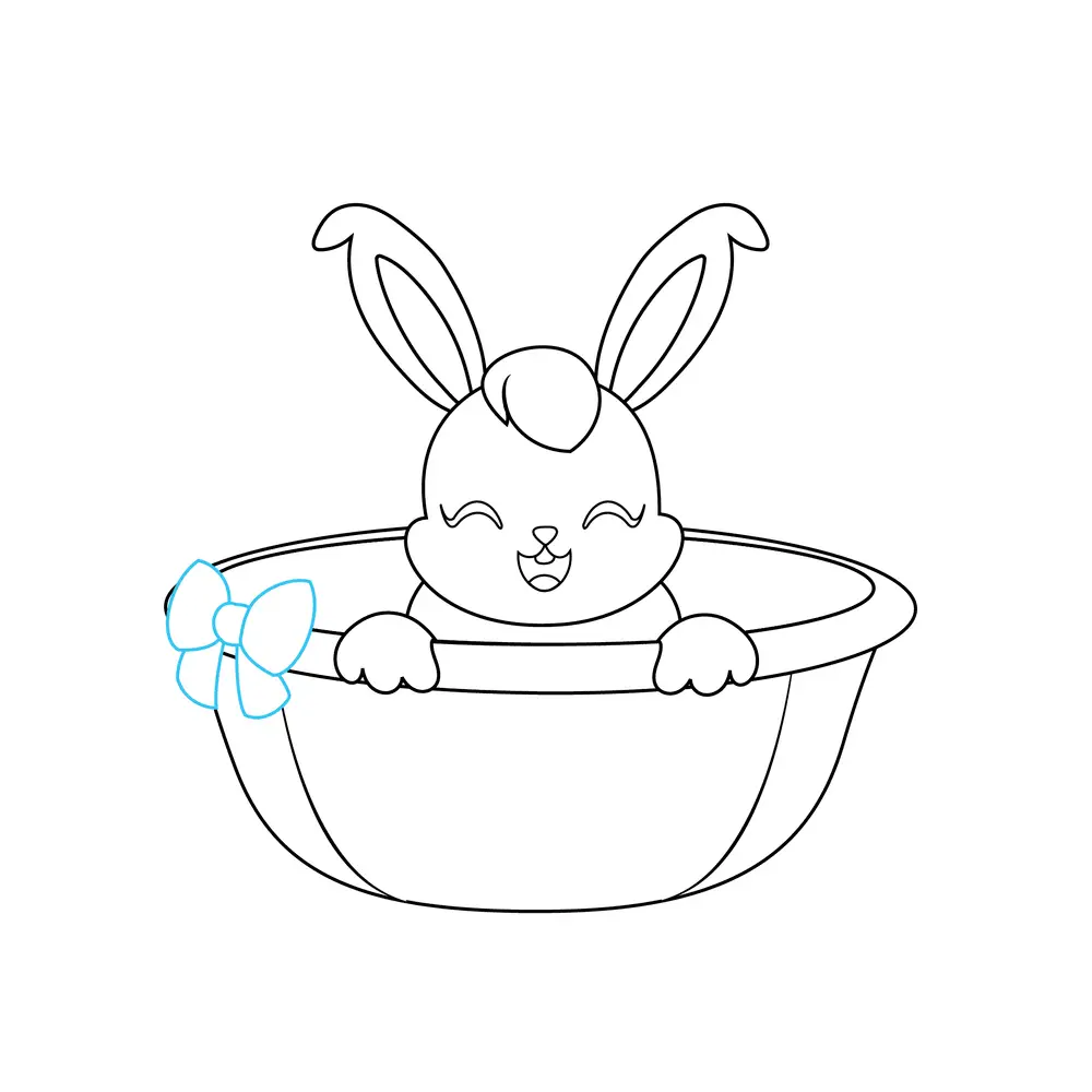 How to Draw An Easter Bunny Step by Step Step  9