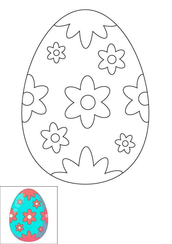 How to Draw An Easter Egg Step by Step Printable Color