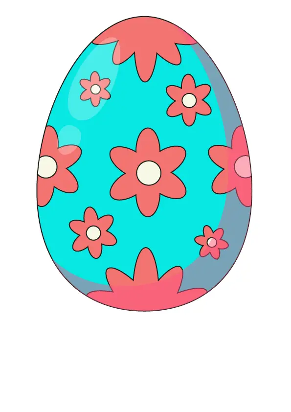 How to Draw An Easter Egg Step by Step Printable
