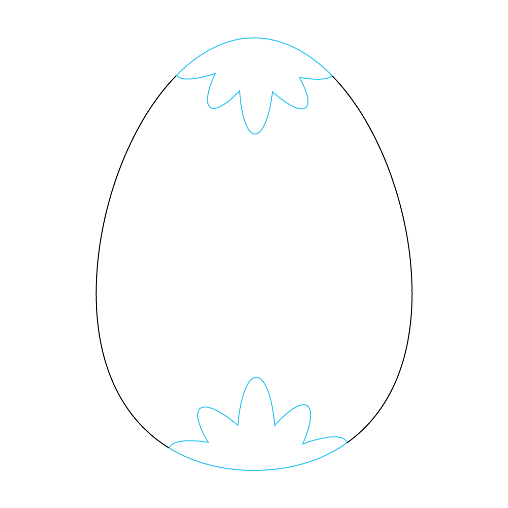 How to Draw An Easter Egg Step by Step Step  2