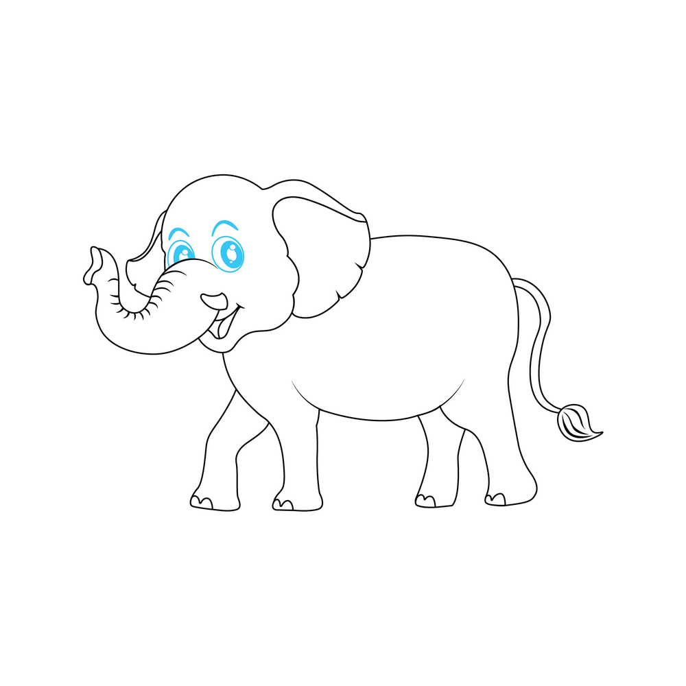 How to Draw An Elephant Step by Step Step  8