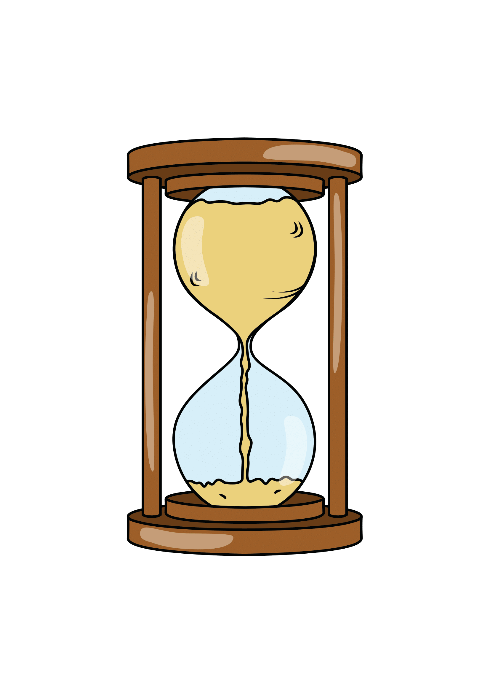 How to Draw An Hourglass Step by Step Printable