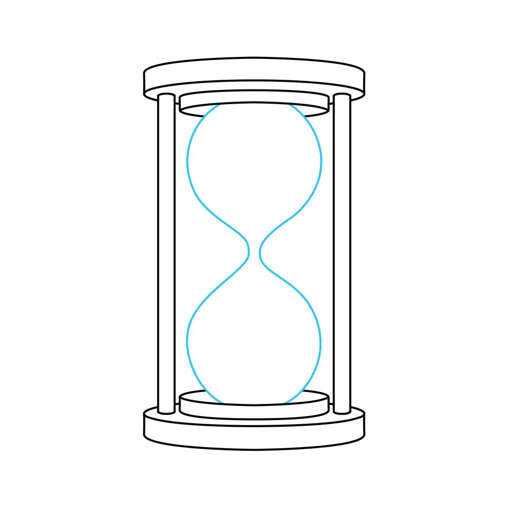 How to Draw An Hourglass Step by Step Step  6