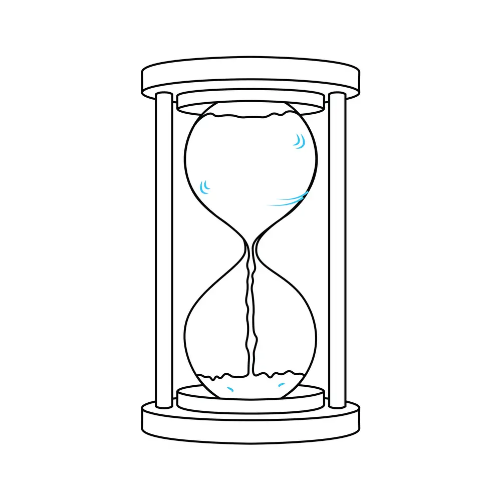 How to Draw An Hourglass Step by Step Step  8