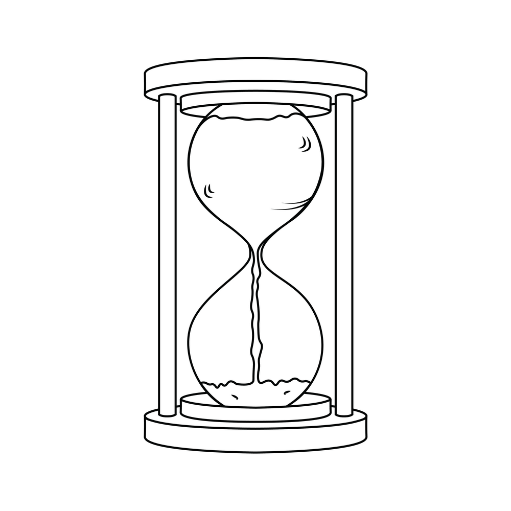 How to Draw An Hourglass Step by Step Step  9