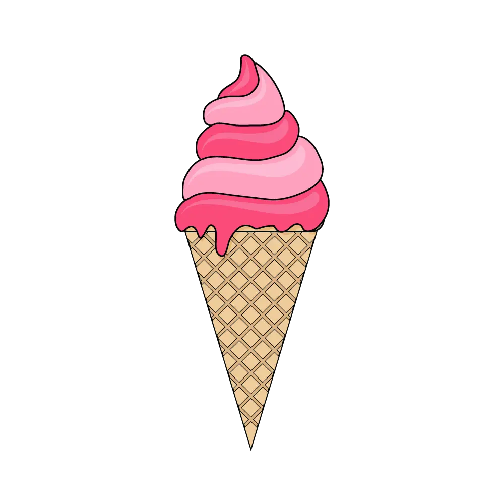 How to Draw An Ice Cream Step by Step Thumbnail