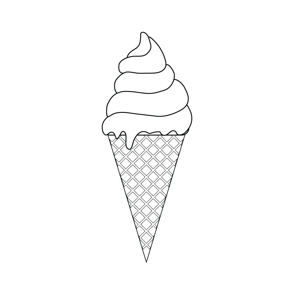 How to Draw An Ice Cream Step by Step Step  10