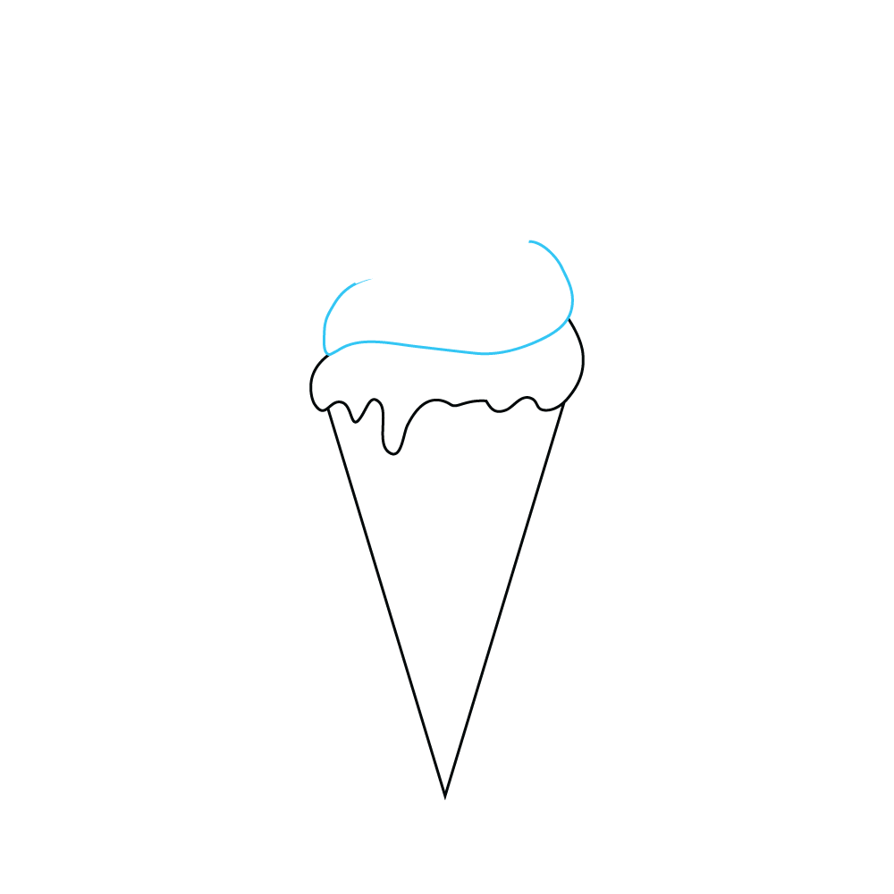 How to Draw An Ice Cream Step by Step Step  3