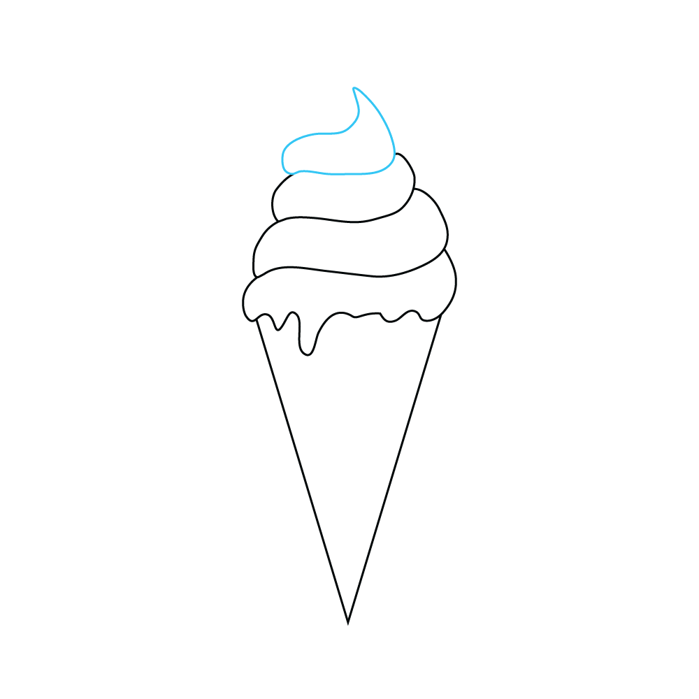 How to Draw An Ice Cream Step by Step Step  5