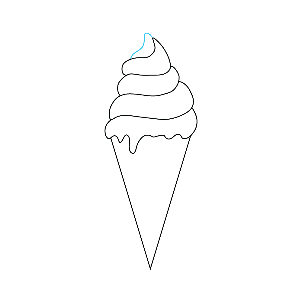 How to Draw An Ice Cream Step by Step Step  6