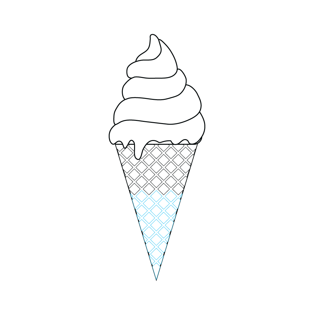 How to Draw An Ice Cream Step by Step Step  9