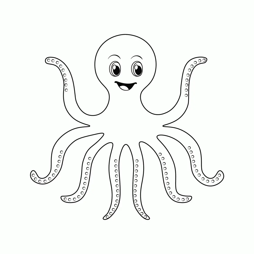 How to Draw An Octopus Step by Step Step  8