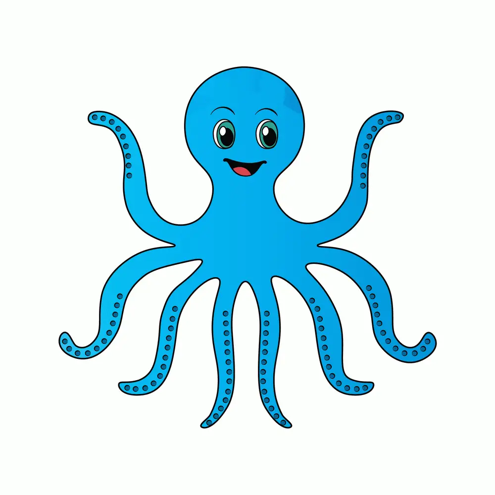 How to Draw An Octopus Step by Step Step  9