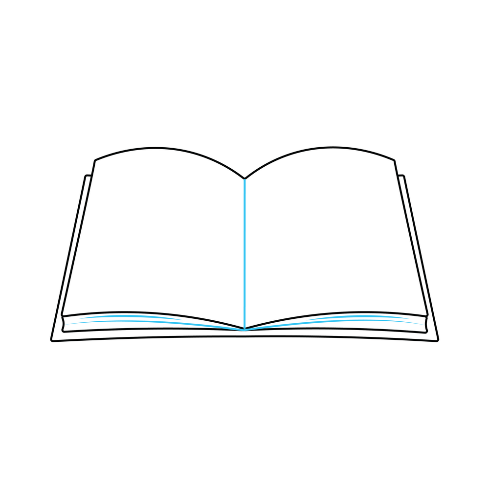 How To Draw An Open Book Step By Step