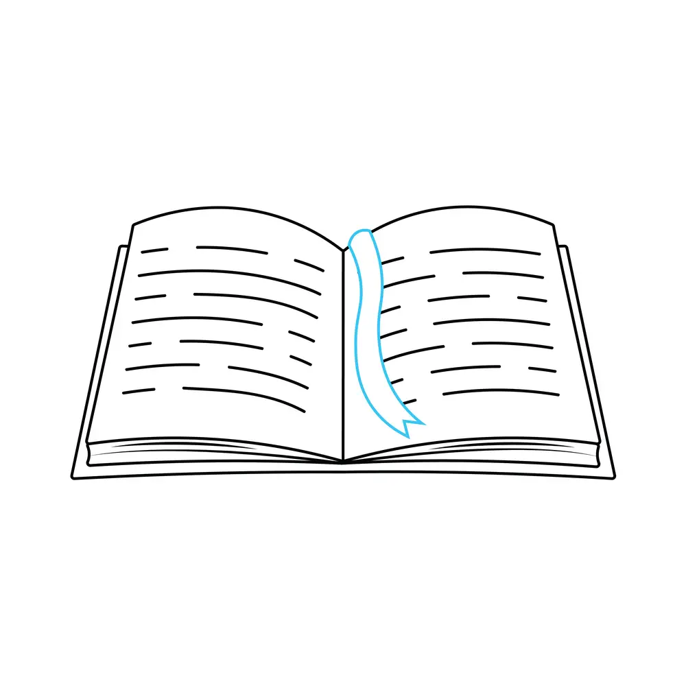 How to Draw an Open Book step by step easy 