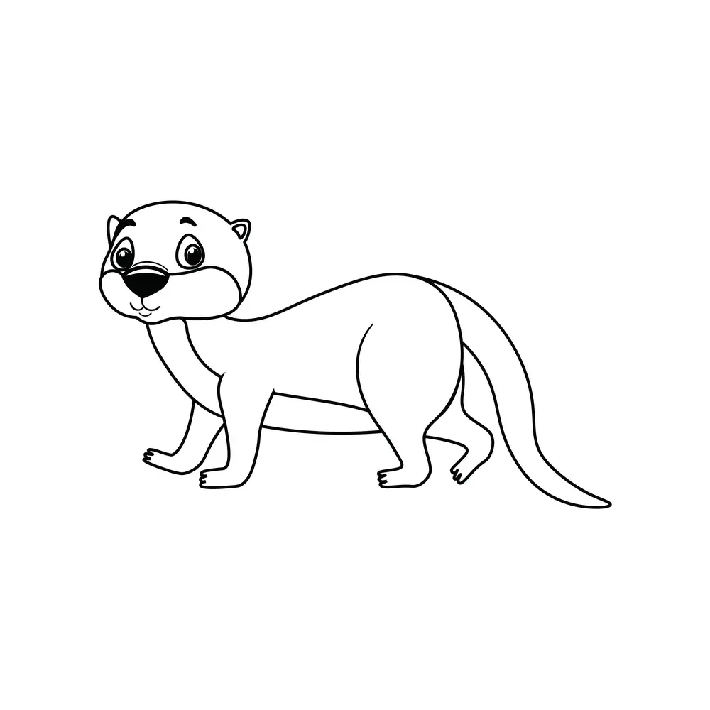 How to Draw An Otter Step by Step Step  9