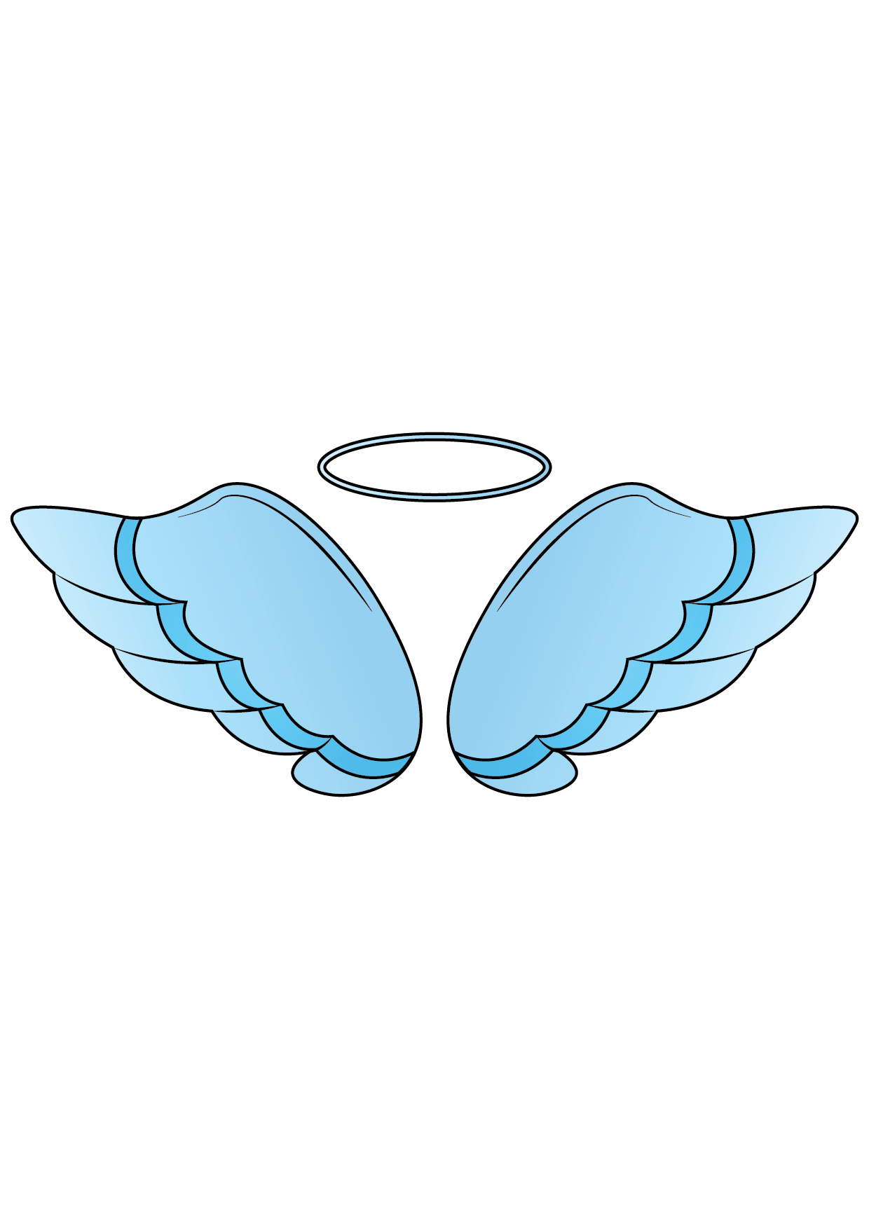 How to Draw An Angel's Wings Step by Step