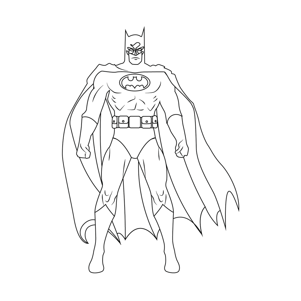 How to Draw Batman Step by Step Step  10