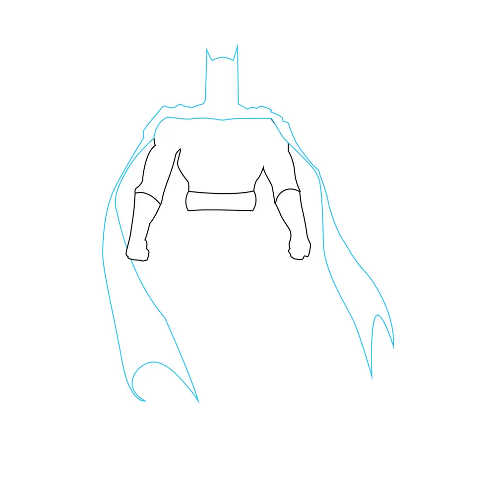 How to Draw Batman Step by Step Step  3