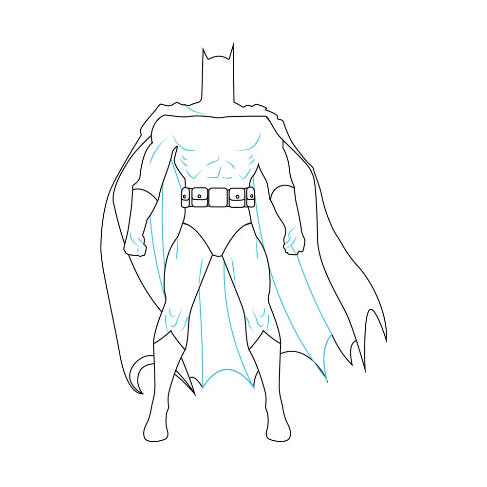 How to Draw Batman Step by Step Step  7