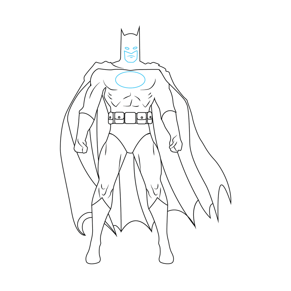 How to Draw Batman Step by Step Step  8